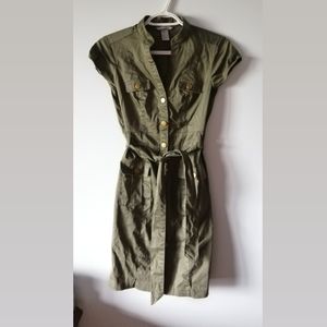H&M button up dress